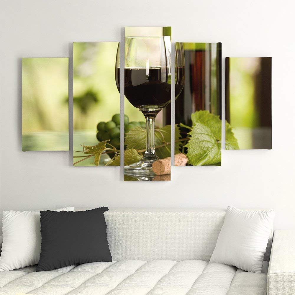 Feeby. Leinwandbild - 5 Teile - Bilder, Wand Bild, Wandbilder, Kunstdruck XXL, 5-Teilig, Typ A, 100x