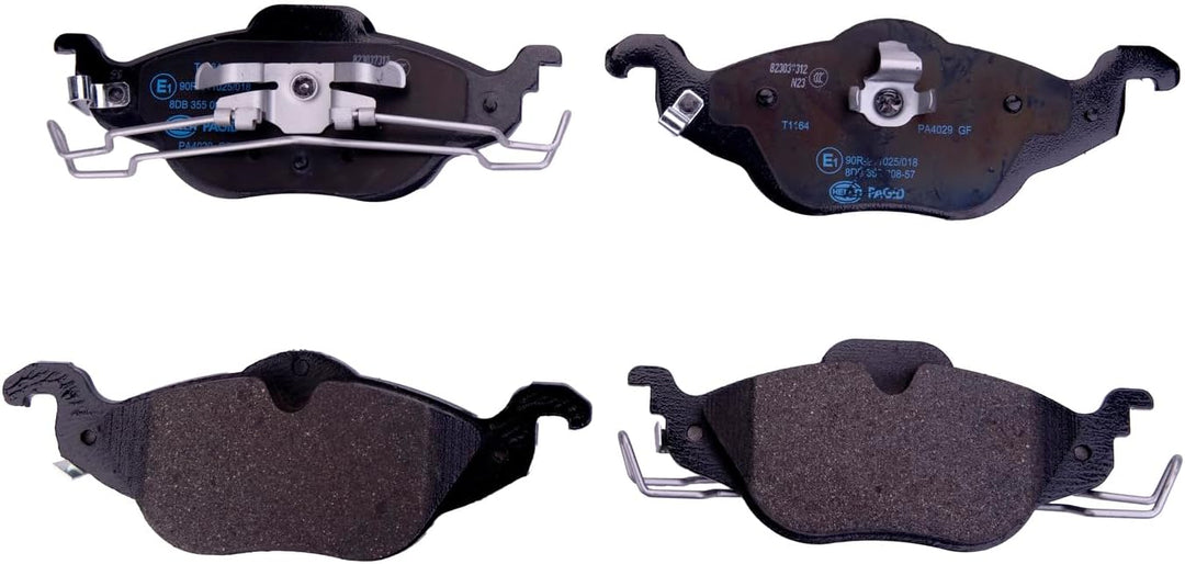 HELLA PAGID 8DB 355 008-571 Bremsbelagsatz - T1164 - Dicke/Stärke: 17.3mm - Bremssystem: Teves - mit