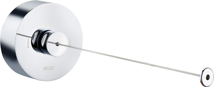 KEUCO Wäscheleine aus Edelstahl hochglanz-verchromt, mit Wandhalterung, ausziehbar bis 280cm, Belast
