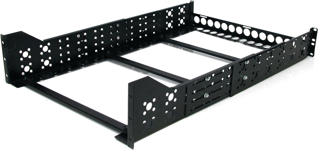 StarTech.com 3 HE Universal Server Rackschienen - TAA konforme feste Montageschienen - 19" Rackschie