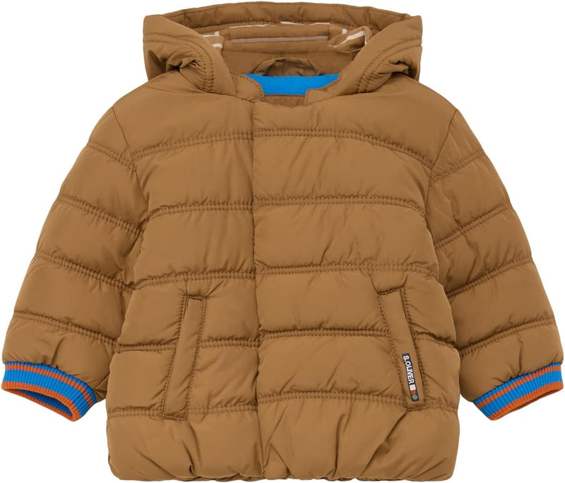 s.Oliver Unisex - Baby Steppjacke mit Fleecefutter 68 Brown, 68 Brown