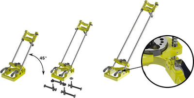 FAMAG Bohrständer schwenkbar für Schlangenbohrer 460mm|für exakten 90° bis 45° stufenlosen schwenkba