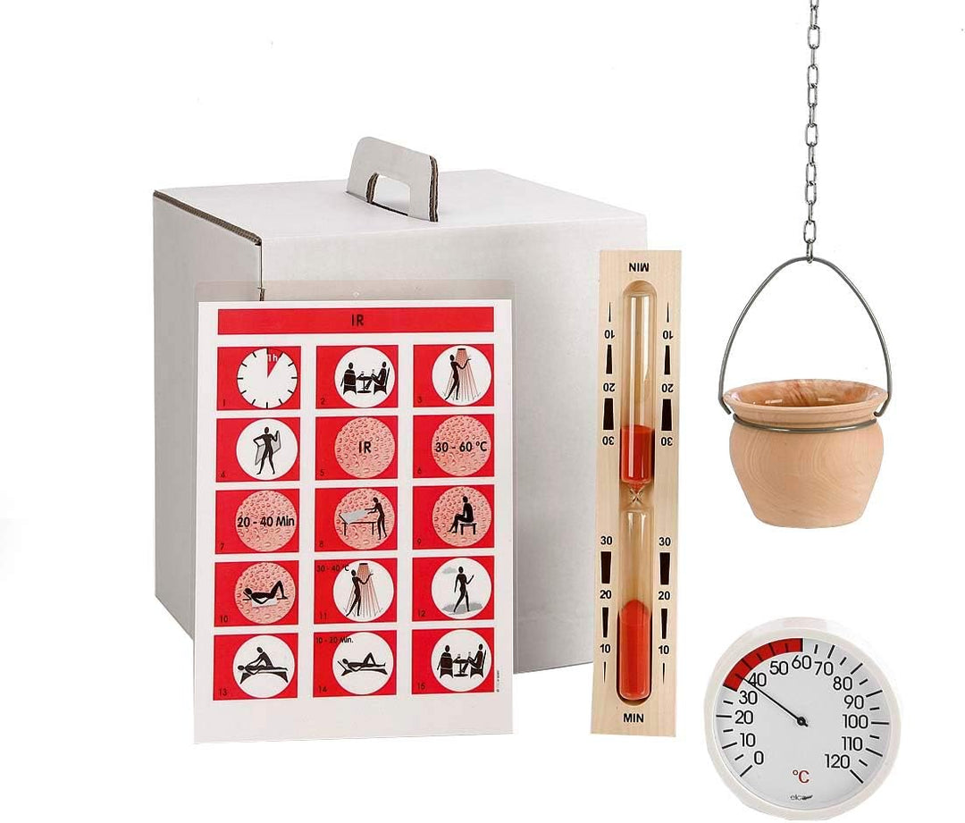 eliga Infrarotkabinen-Zubehör-Set 4-teilig