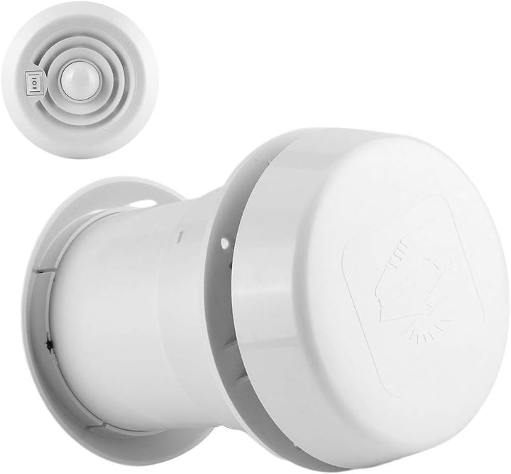 EVGATSAUTO RV Dachlüftung, 12V Dachventilator 5000R/mini LED Luftdecke Lüftungsgitter Rund für Wohnm