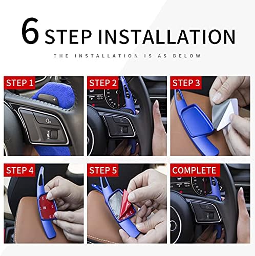 HIBEYO 2PCS Metall Ersatzsatz Lenkräder Schaltwippen für Chevy Chevrolet Camaro 2016-2019, C7 Corvet