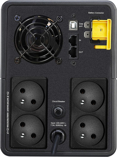 APC Back-UPS 1600VA 230V AVR French Sock Line-Interactive 1.6 kVA 900 W 4 AC Outlet(s) FR Stecker 16