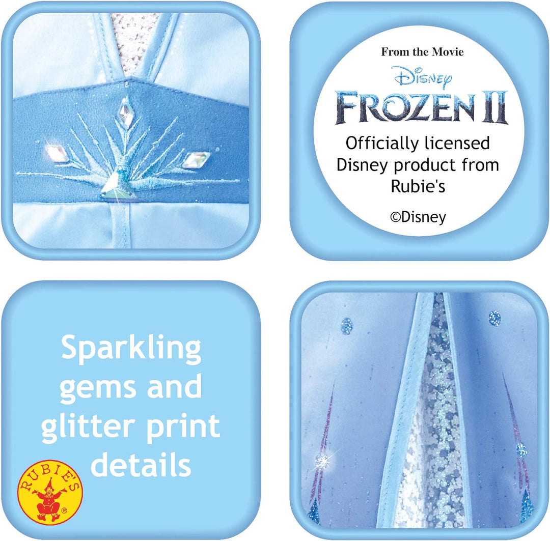 Disney Hochwertiges Kostüm, Reisekostüm von „ELSA“ aus „Die Eiskönigin 2“ M bunt M Mehrfarbig, M Meh