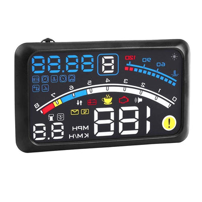 KSTE HD Head-up-Display, 5,5" HD OBD2 Auto HUD Head Up Speed Display Over Speed Warning Plug Play