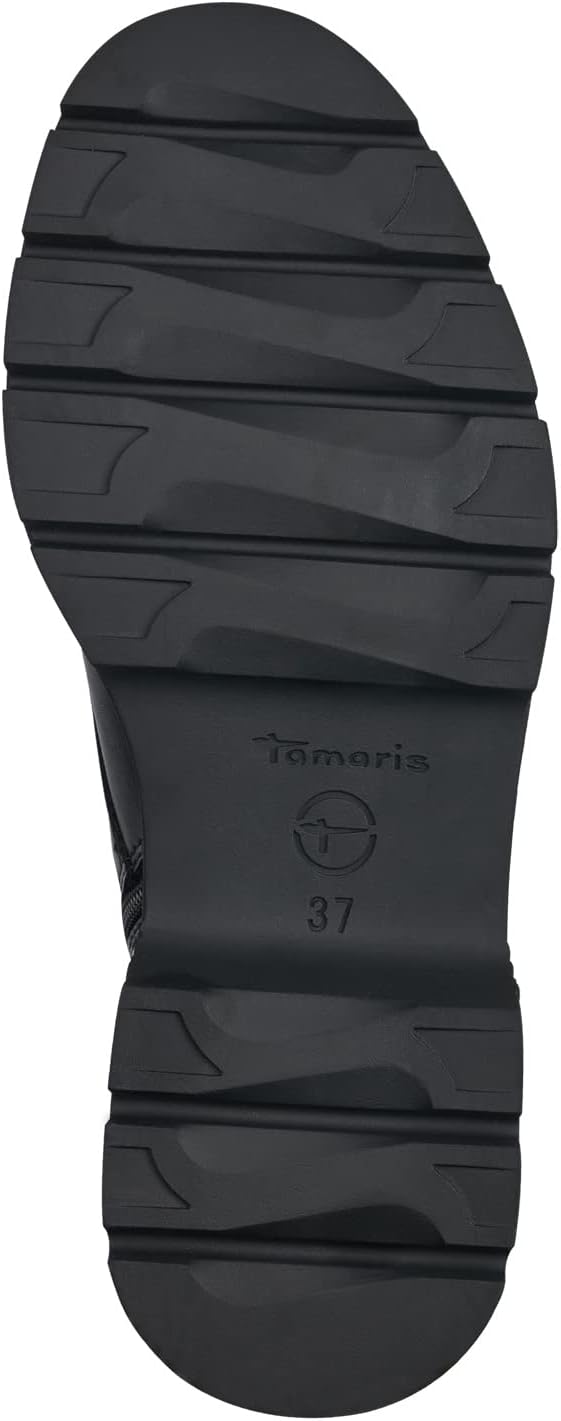 Tamaris Damen Combat Boots, Frauen Stiefeletten 38 EU Schwarz, 38 EU Schwarz