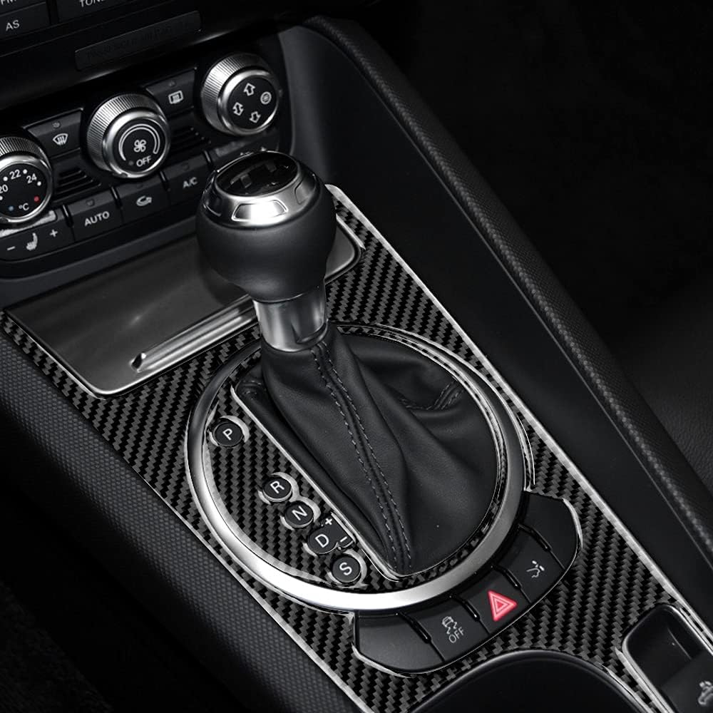 KUNGKIC Kohlefaser Auto Schalthebelknauf Konsole Media Panel Abdeckung Für Audi TT zubehör innenraum