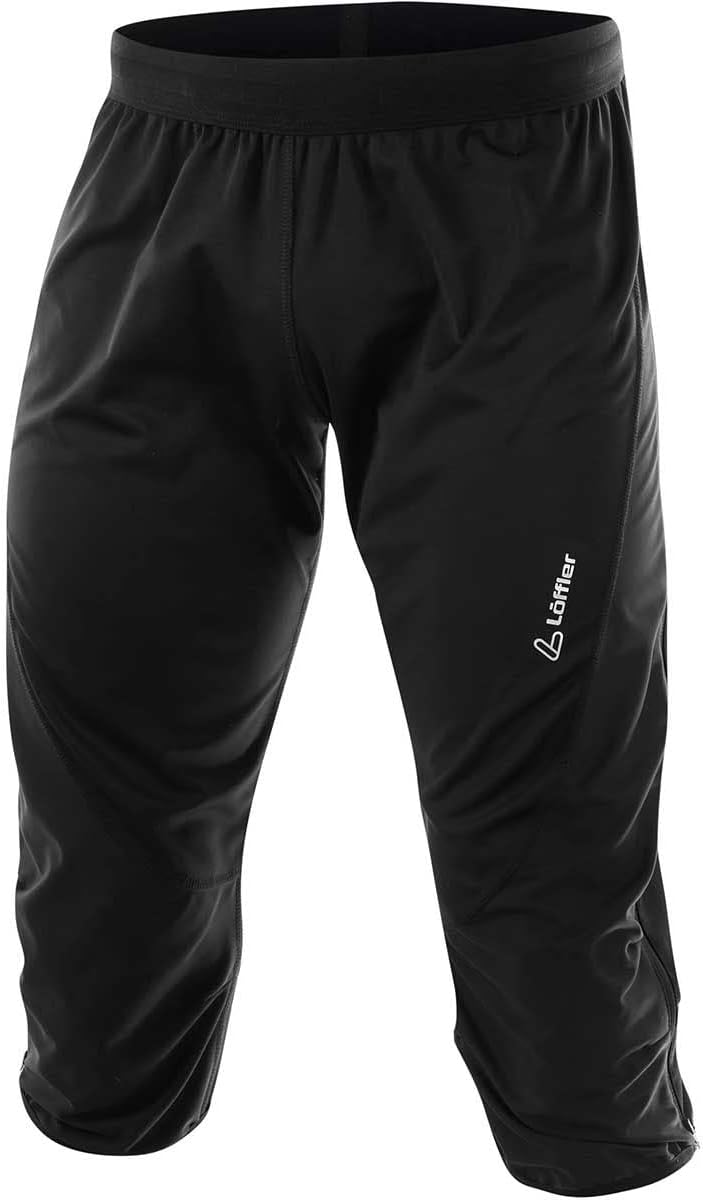 L?ffler Herren Light Worldcup 3/4 Tights, Black, 52