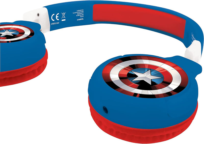 Lexibook - Avengers - 2 in 1 Bluetooth Foldable Headphones (HPBT010AV) The Avengers, The Avengers