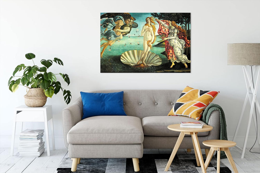 Sandro Botticelli - Die Geburt der Venus als Leinwandbild / Grösse: 100x70 cm / Wandbild / Kunstdruc