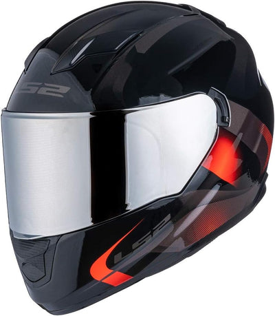 LS2 FF353 Rapid FF320 FF328 Stream EVO Helm Visier (Chrome Silver), Chrome Silver