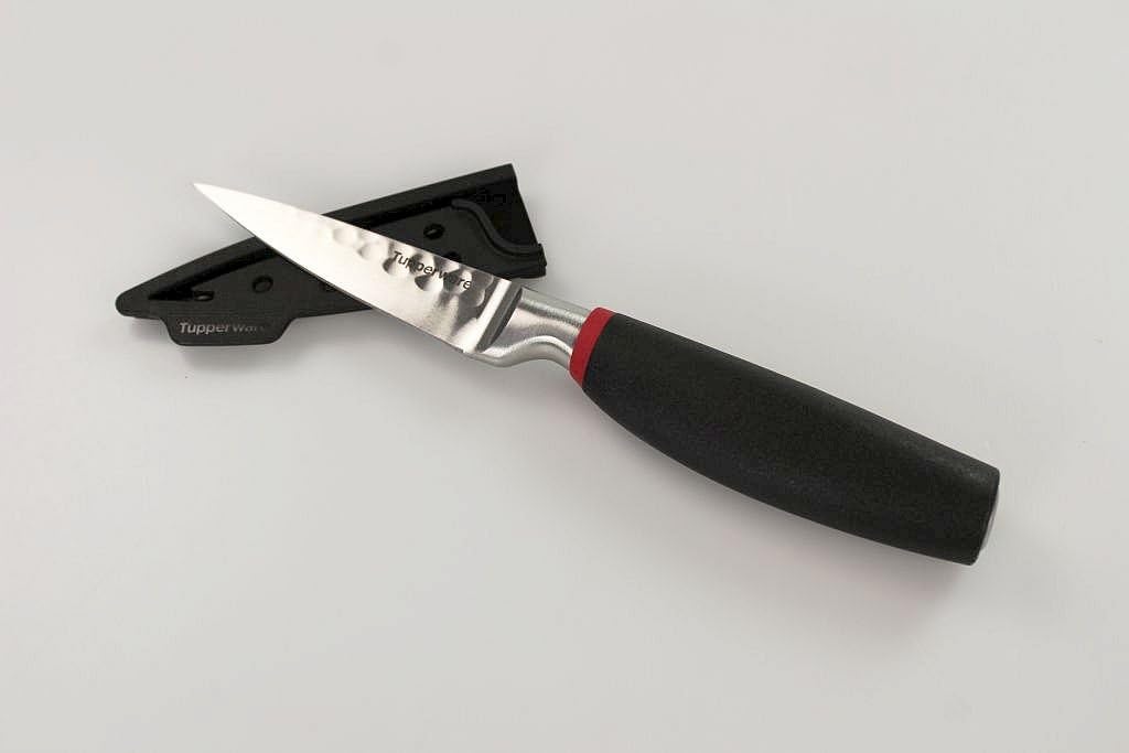 TUPPERWARE Messer Chef-Serie Pro Gemüse Messer Gemüsemesser Schälmesser schwarz