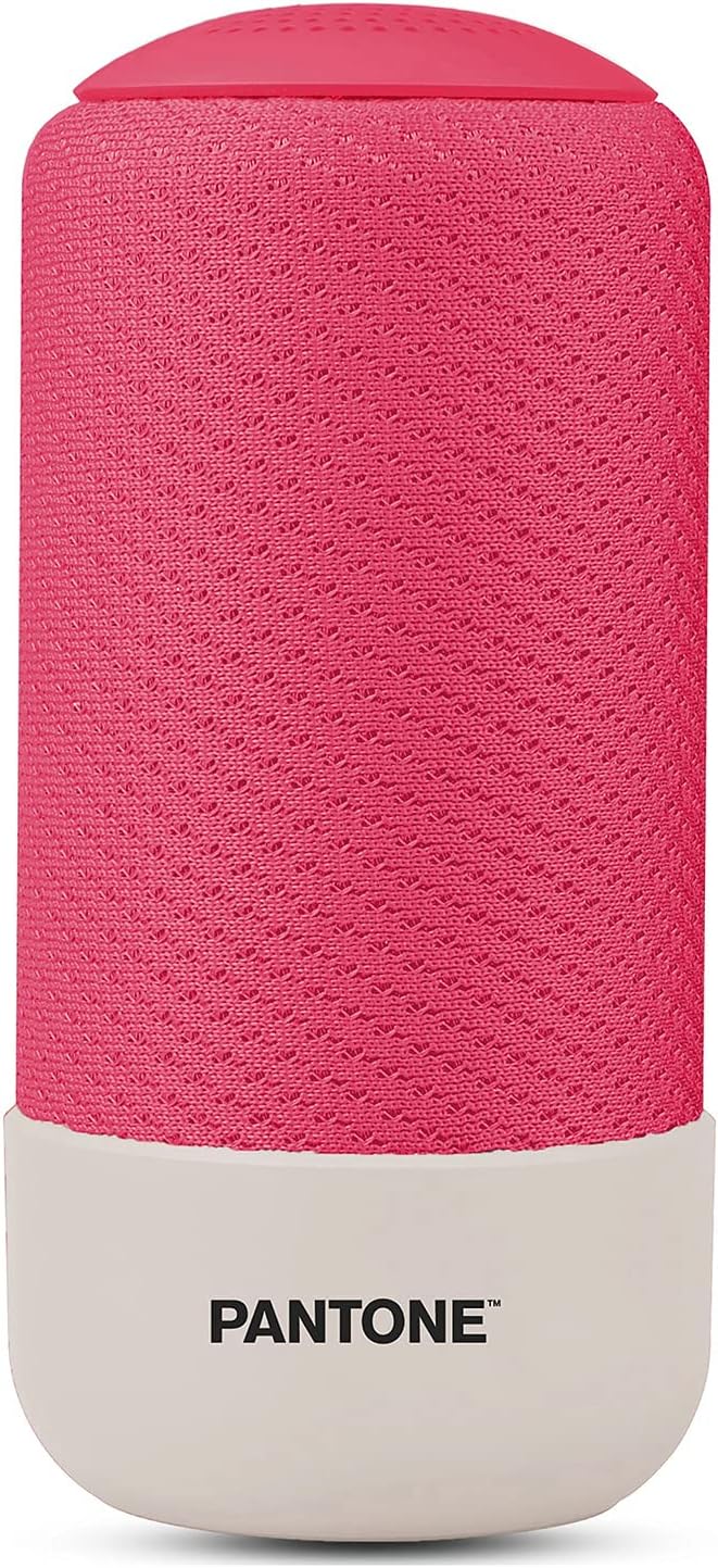 Celly PTBS001P Pantone Bluetooth-Lautsprecher, 8 Stunden Akku, 3,5 mm Klinkenstecker 5 W, Rosa