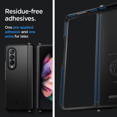 Spigen Neo Hybrid S Hülle Kompatibel mit Samsung Galaxy Z Fold 3 5G -Schwarz, Schwarz