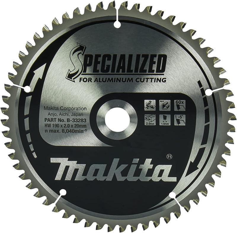 Makita Specialized Saegeblatt, 190 x 20 mm, 60Z, B-33283