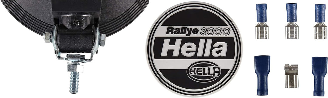 HELLA - Halogen-Fernscheinwerfer - Rallye 3000 - E1 44484/ECE-R8 - 24/12V - 1F8 006 800-051 Fernsche