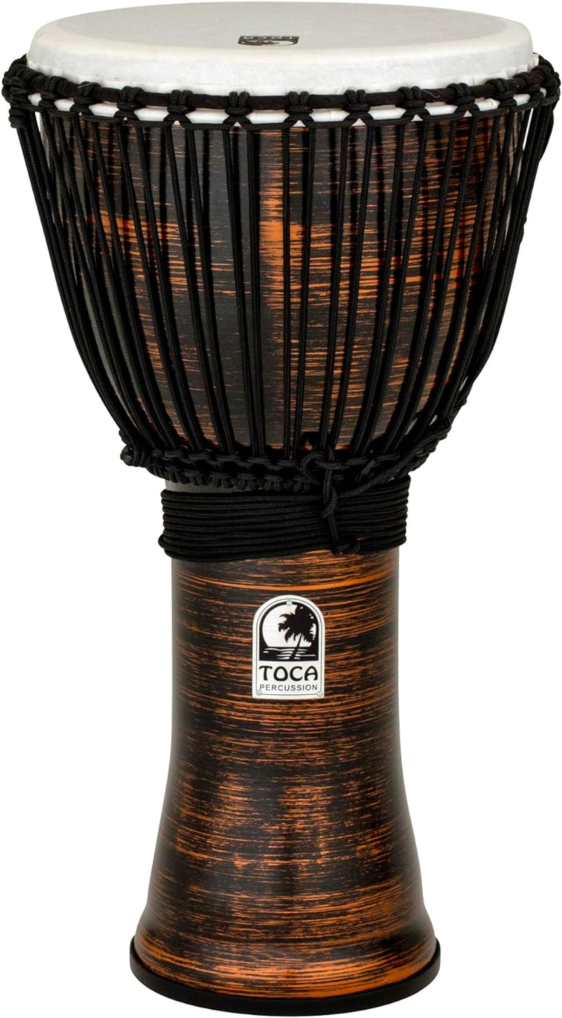 TOCA Djembe Freestyle II 12" Spun Copper Synth. Head Rope Tuned TF2DJ-12SC