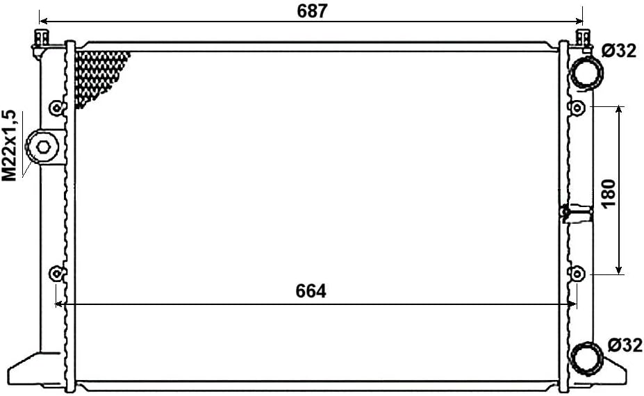NRF 54657 Kühler, Motorkühlung