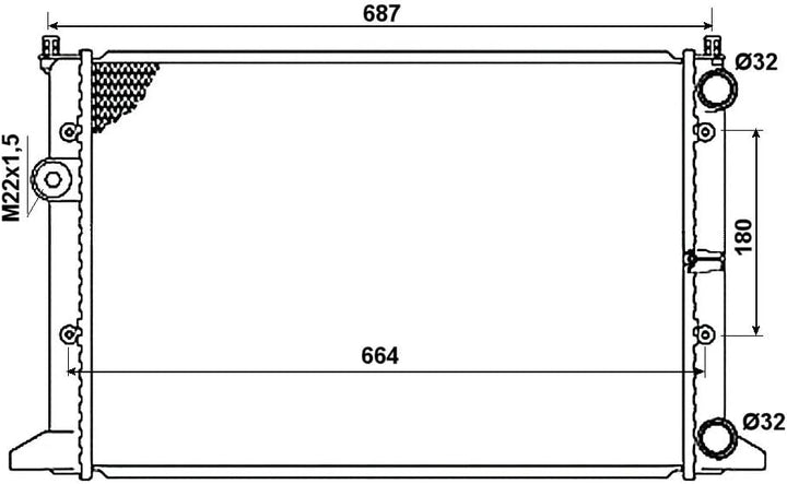 NRF 54657 Kühler, Motorkühlung