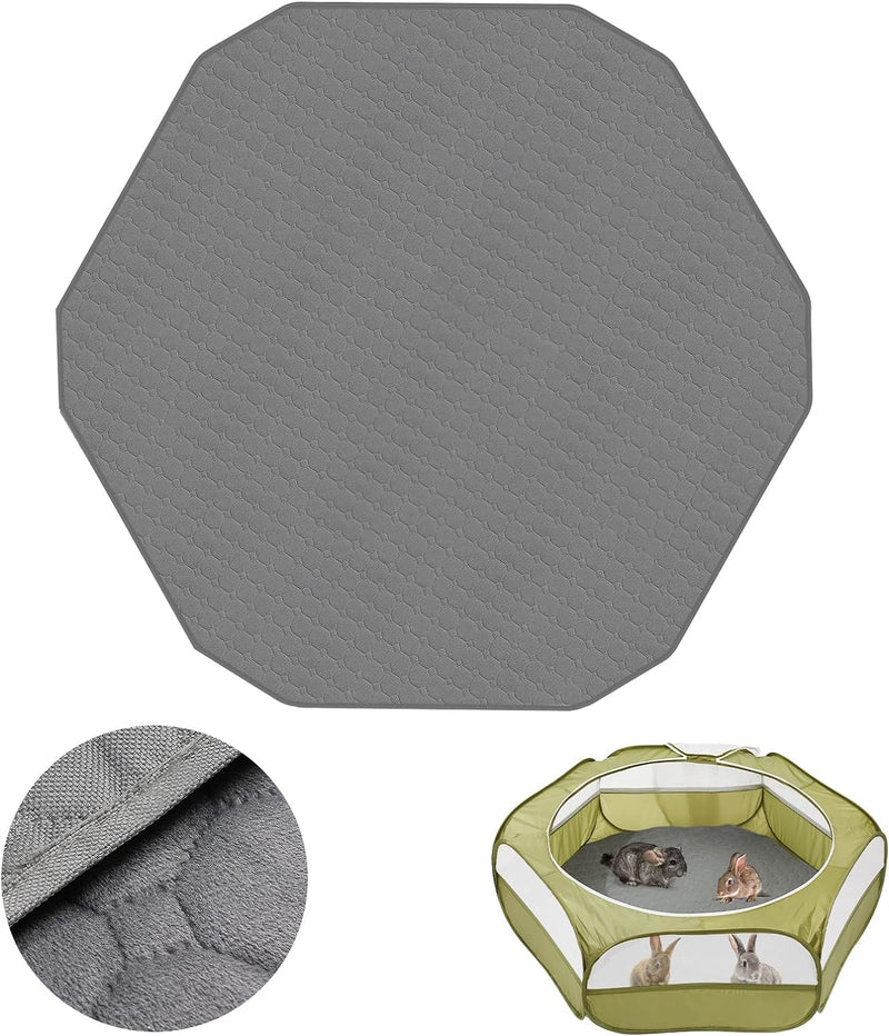 Pawaboo Hexagon Unterlagen für Haustier, [44,5"/113 cm Extra Gross] Kleintier Pee Pad Meerschweinche