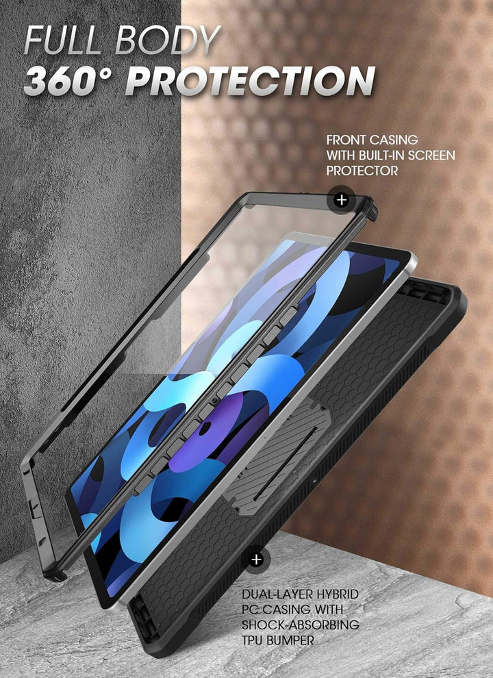 SupCase Hülle für iPad Air 5/4 (2022/2020) 10.9 Zoll Case Bumper Schutzhülle 360 Grad Cover [Unicorn