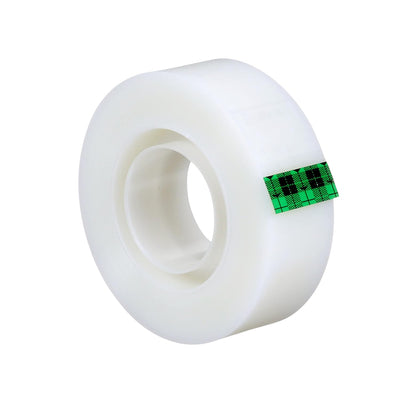 Scotch Magic Invisible Tape, 19 mm x 33 m, 6 rolls & Scotch Tischabroller schwarz – Klebebandabrolle