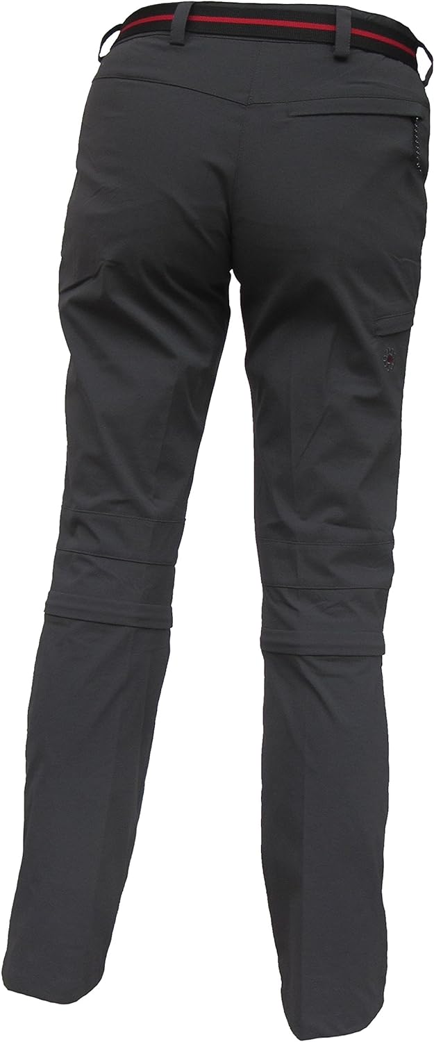 Maul Damen Outdoor Capri Zip-Off Hose Trail II, anthrazit, 38