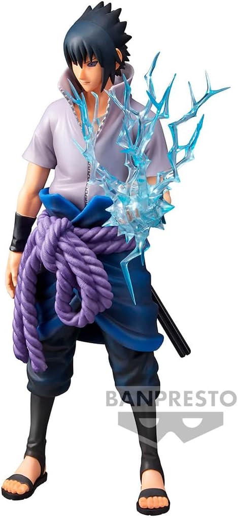Banpresto Naruto Shippuden - Uchiha Sasuke - Figurine Grandista Nero 28cm