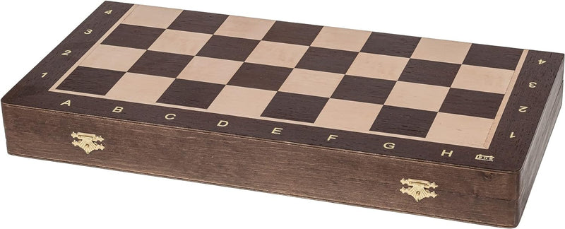 Square - Pro Schach Nr 5 WENGE - Schachspiel aus Holz - Schachbrett & Staunton 5