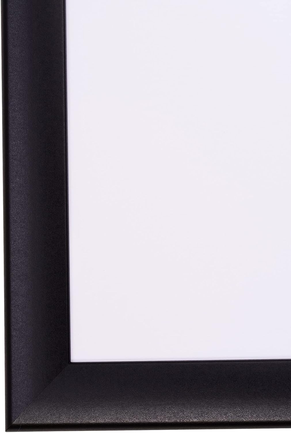 Rahmendesign24 Bilderrahmen Fiona 50x60 Schwarz (matt) Fotorahmen, Wechselrahmen, Posterrahmen, Puzz