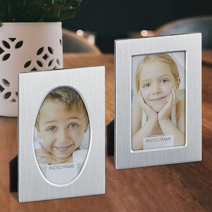 Cepewa Bilderrahmen DIY Midi 6,5x9cm │ Bildgrösse 4x6cm │Bildausschnitt oval/rechteckig (1 x 48er Se
