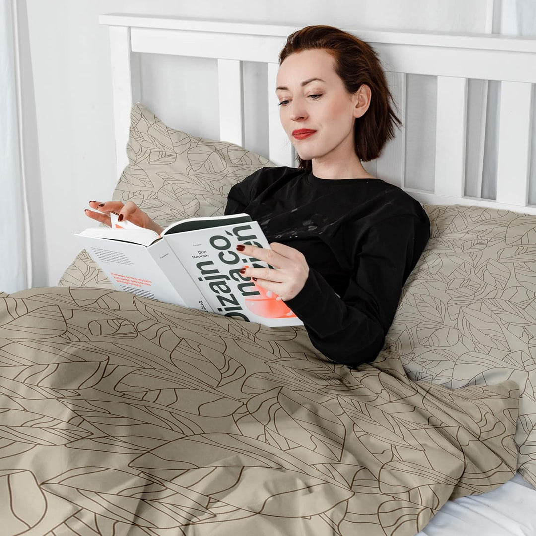 Gravity Gewichtsdecke Bezug - Schlaufen Bezugssystem mit Reissverschluss Baumwolle Deckenbezug für E