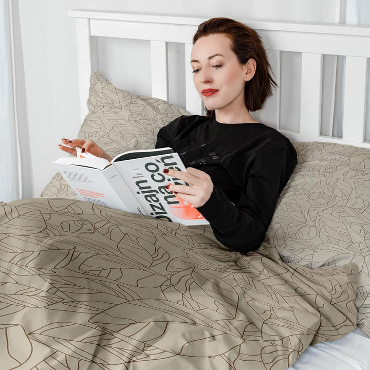 Gravity Gewichtsdecke Bezug - Schlaufen Bezugssystem mit Reissverschluss Baumwolle Deckenbezug für E