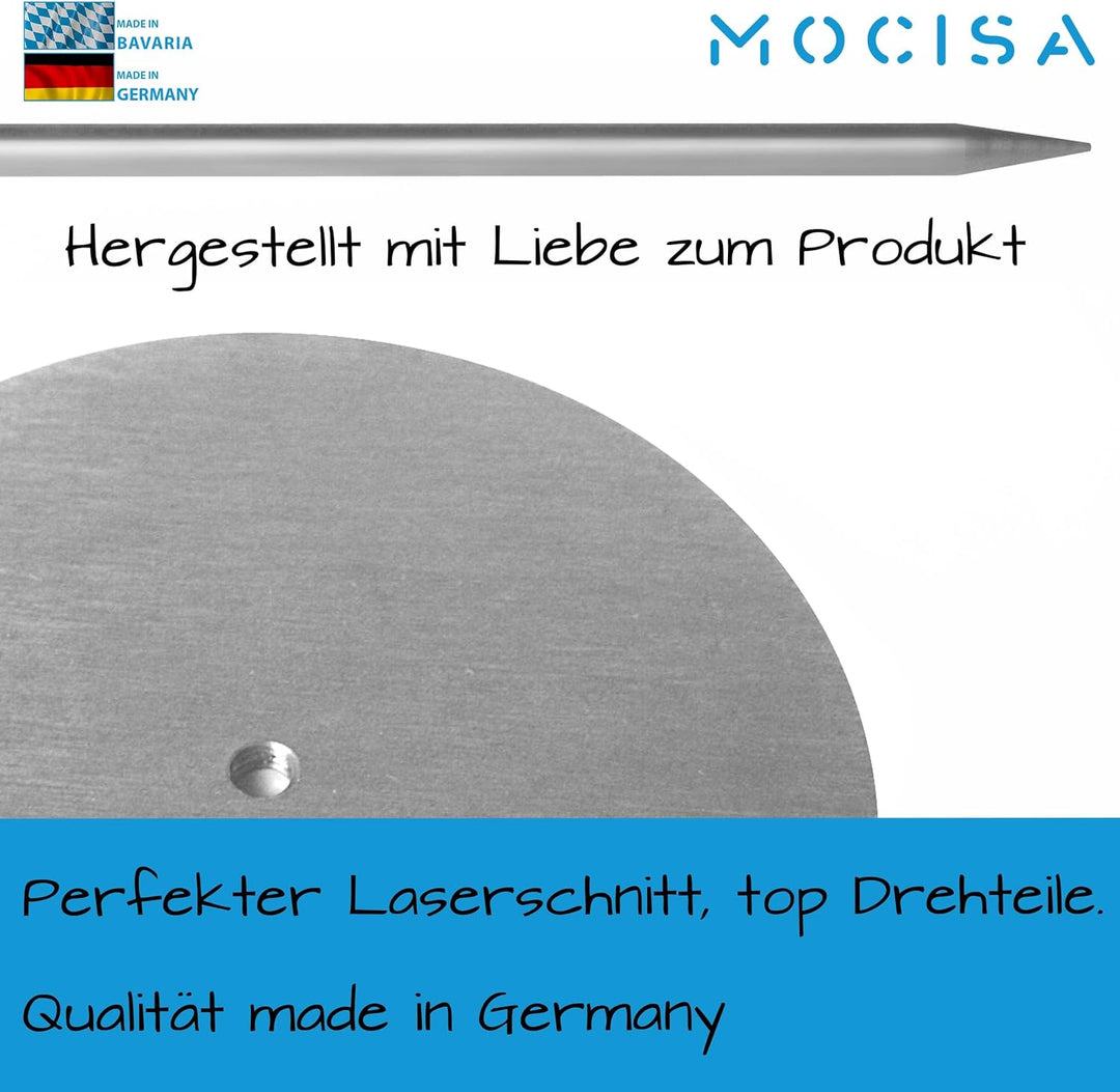 2'er Set Premium BBQ Grillspiess Gyrosspiess Grösse S und L | Dönerspiess Edelstahl | massiver unive
