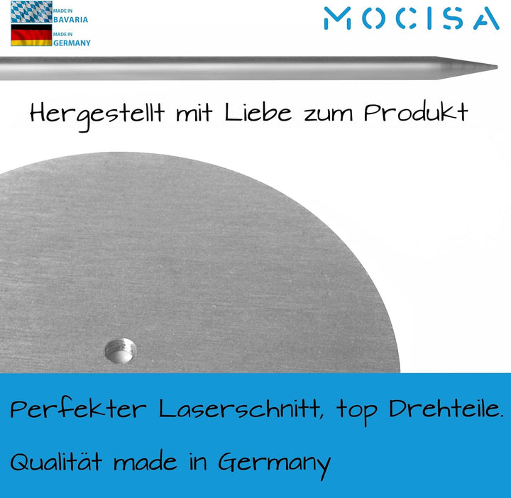 2'er Set Premium BBQ Grillspiess Gyrosspiess Grösse S und L | Dönerspiess Edelstahl | massiver unive