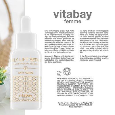 Vitabay Daily Lift Serum 50 ml • Mit Multi-Peptid Technologie für starken Lifting- und Anti-Aging Ef