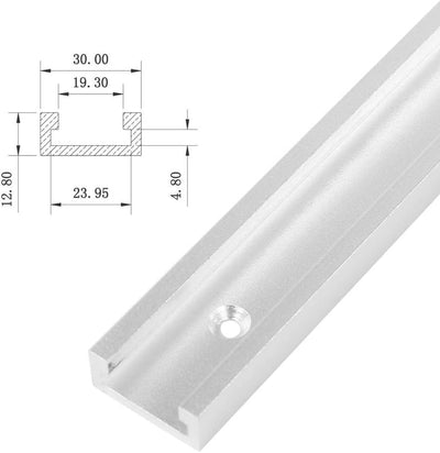 Fafeicy T-Schlitz-Gehrungsschienenvorrichtung, 1200 mm 30 Typ T-Schlitz-Gehrungsschienenschablone T-