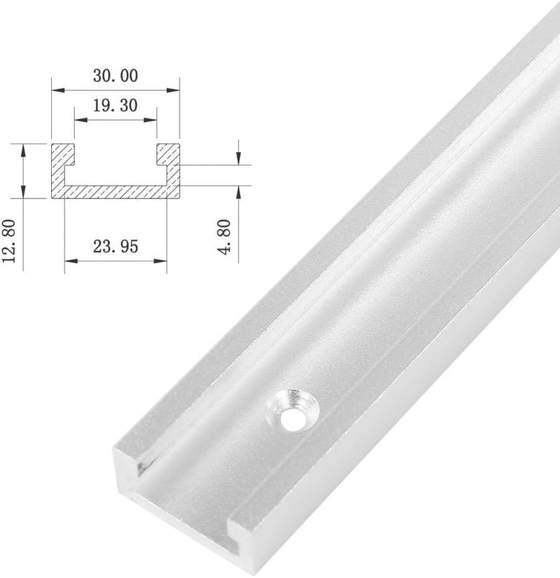 Fafeicy T-Schlitz-Gehrungsschienenvorrichtung, 1200 mm 30 Typ T-Schlitz-Gehrungsschienenschablone T-