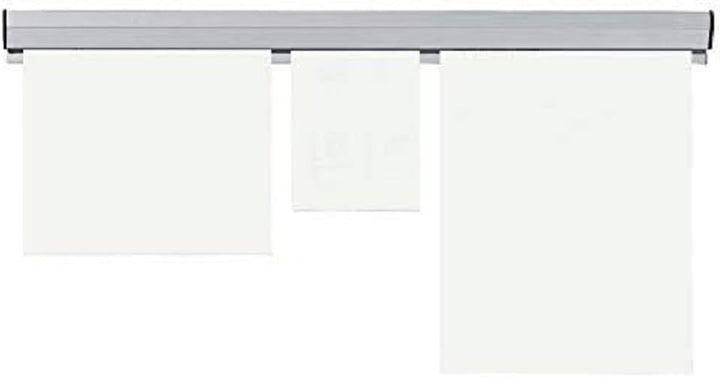 FRANKEN Papierklemmschiene, 100 x 4 cm, grau, Kunststoff, PKS100 100 cm, 100 cm