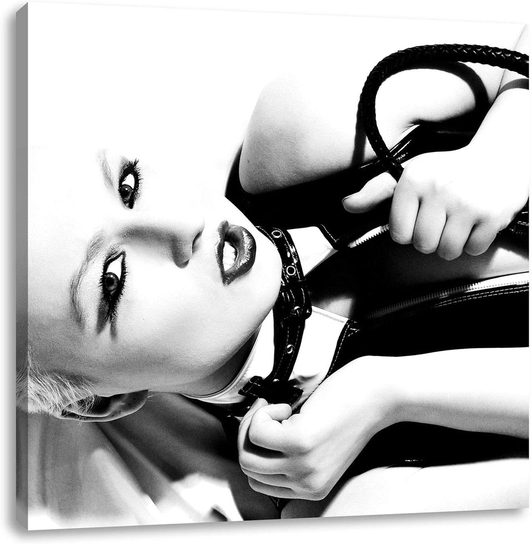 Sexy Mistress Shades of, Format: 70x70 auf Leinwand, XXL riesige Bilder fertig gerahmt mit Keilrahme