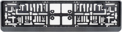 Simoni Racing PTX/5C Universal-Kennzeichenhalter hinten mit Diebstahlsicherung, Carbon Look