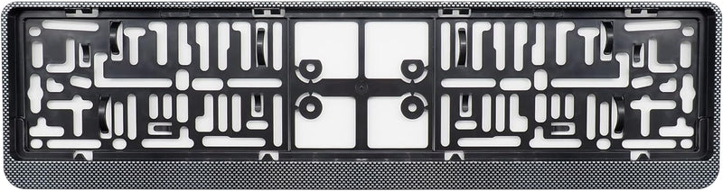 Simoni Racing PTX/5C Universal-Kennzeichenhalter hinten mit Diebstahlsicherung, Carbon Look