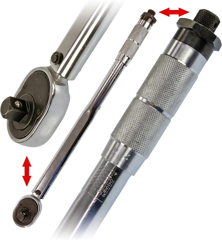 Hydraulischer Wagenheber 3t Rangierwagenheber Hubhöhe 130 – 465 mm + Drehmomentschlüssel 1/2 Zoll An