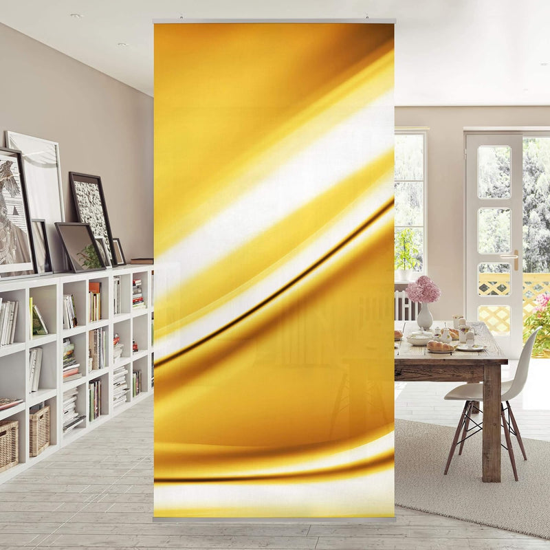 Bilderwelten Raumteiler Golden Glow 250x120cm inkl. transparenter Halterung 250x120cm incl. transpar