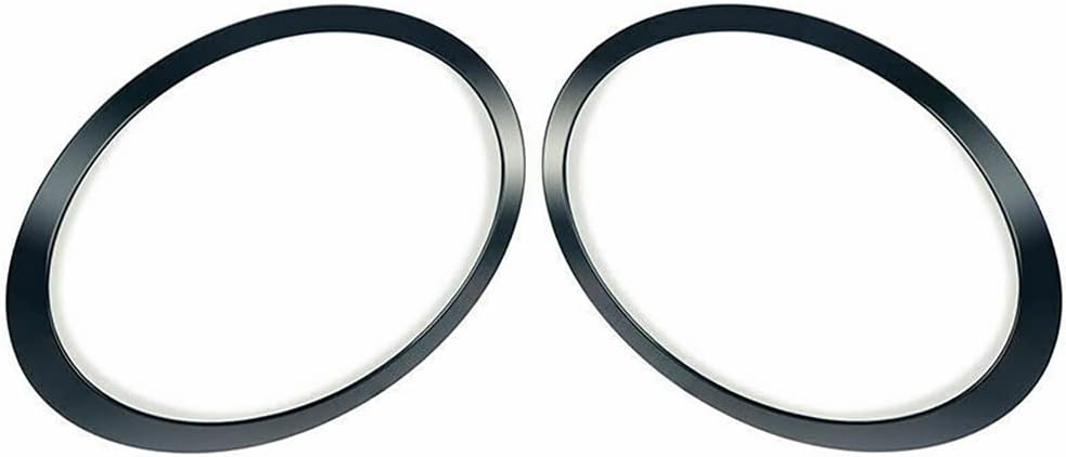 TOTMOX 1 Paar linke und rechte Autoscheinwerfer-Trimmerringe aus ABS für Mini C00PER 2007-2015, Fron