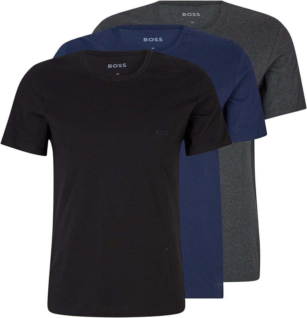 BOSS Herren Classic T-Shirts Kurzarm Shirts Pure Cotton Crew-Neck 6er Pack, Farbe:Mehrfarbig, Artike