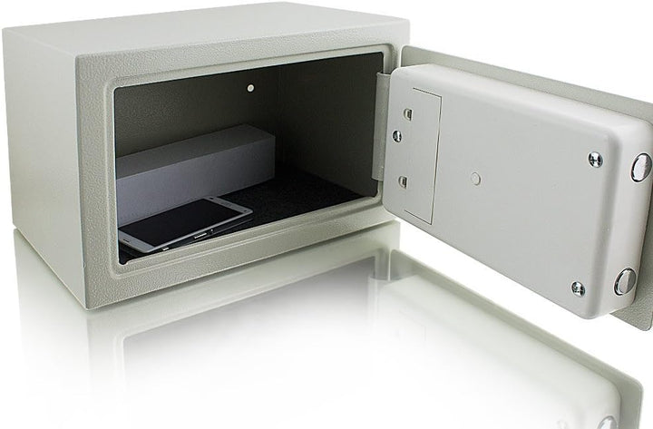 Elektronischer Möbeltresor Minitresor Wandtresor Wandsafe Schranktresor Geldsafe Lichtgrau Masse(B/H